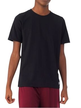 Russell Athletic Youth Essential Tee Shirt (price is set of 2) Black